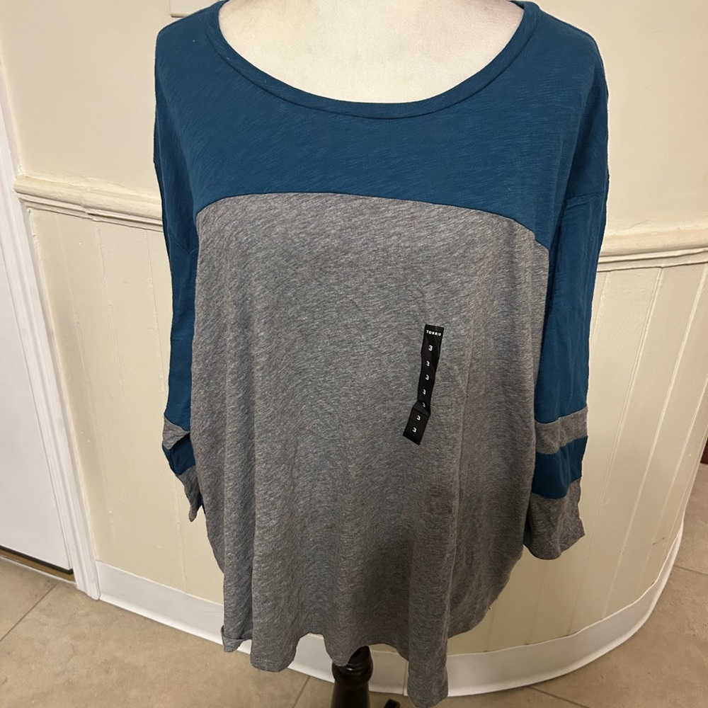 Torrid 3/4 Sleeve Top/Plus Size 3X/NWT